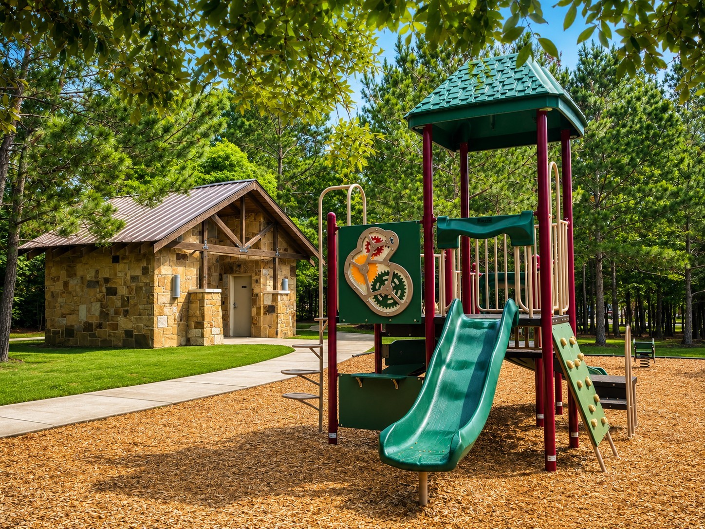 7599 Fettle Lane Conroe, TX 77304 - Photo 15 of 15 a view of a park with a slide