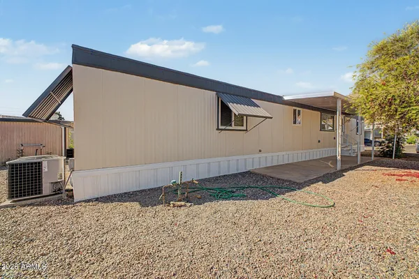 a backyard of a house