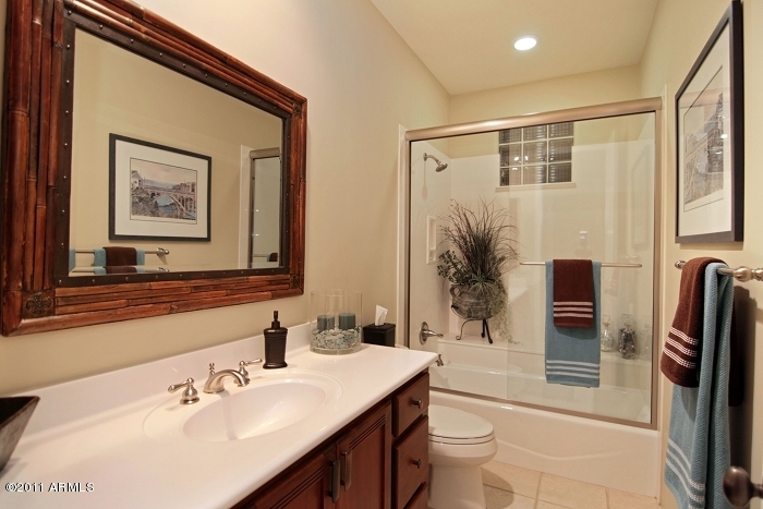 11059 East Turnberry Road Scottsdale, AZ 85255 - Photo 35 of 35 a bathroom with a sink a toilet and shower