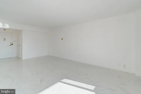 a view of a chandelier in a room