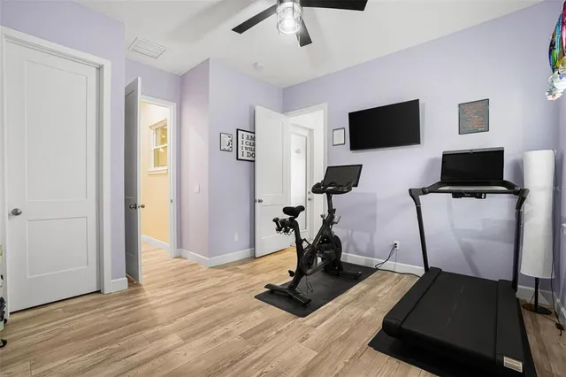 a living room filled with furniture