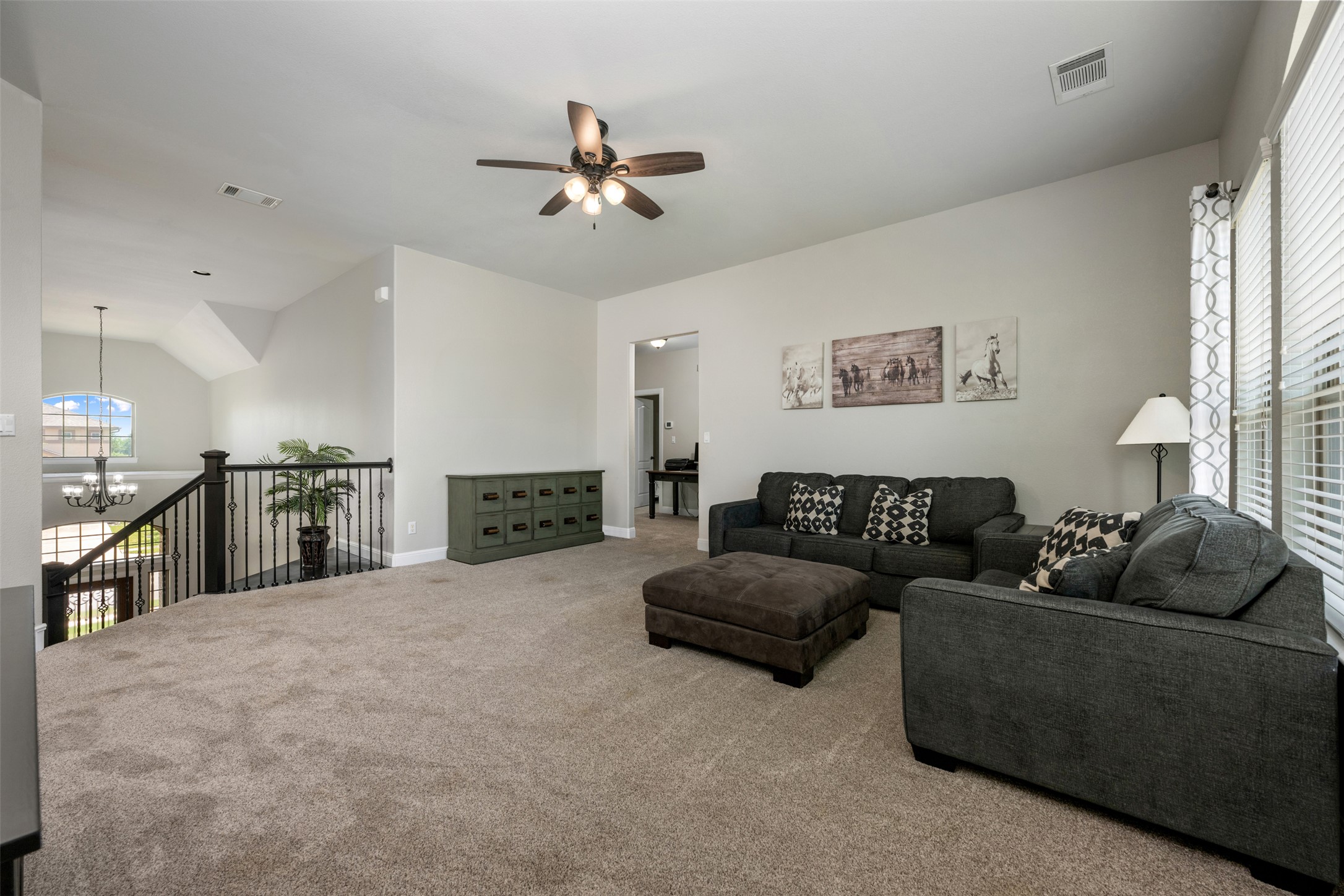 3021 Wedgescale Pass Leander, TX 78641 - Photo 19 of 40 a living room with furniture and kitchen view