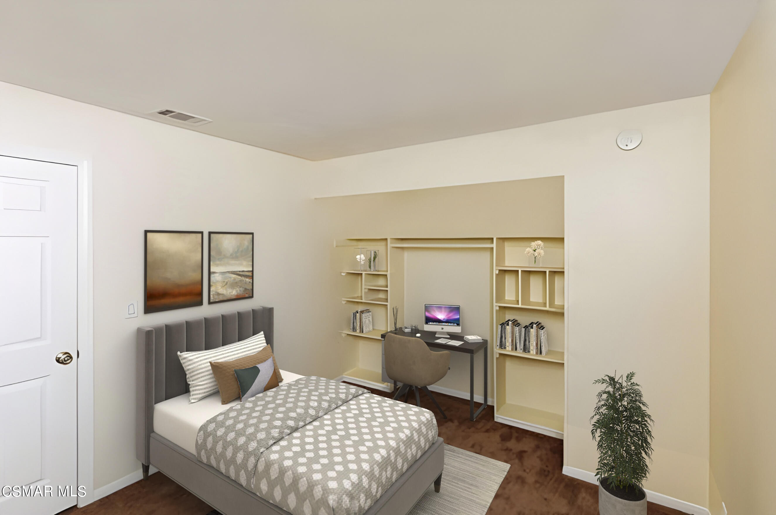 3345 Manorgate Place Simi Valley, CA 93065 - Photo 14 of 27 a bedroom with a bed and wooden floor