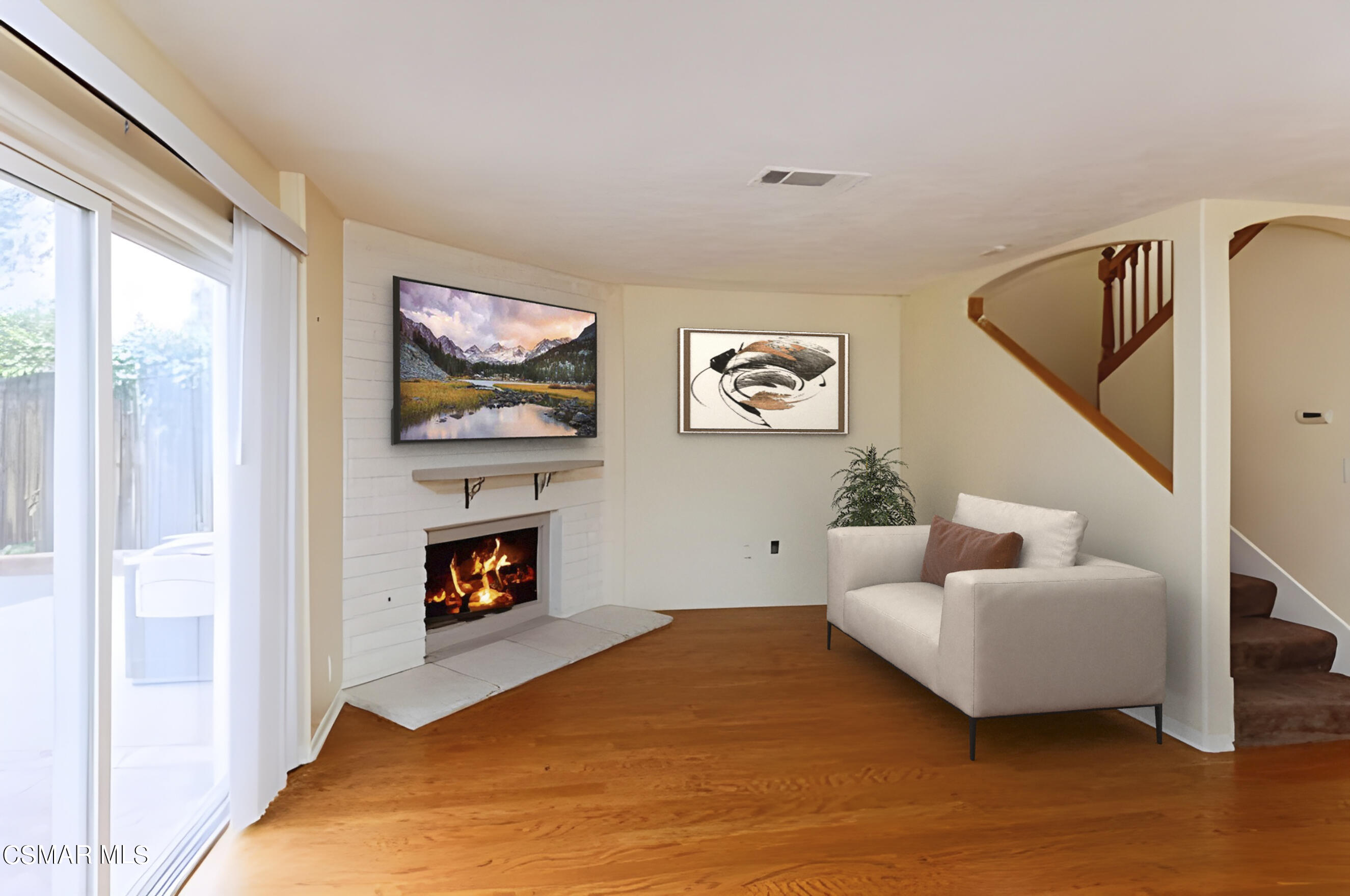 3345 Manorgate Place Simi Valley, CA 93065 - Photo 9 of 27 a bedroom with furniture and a fireplace