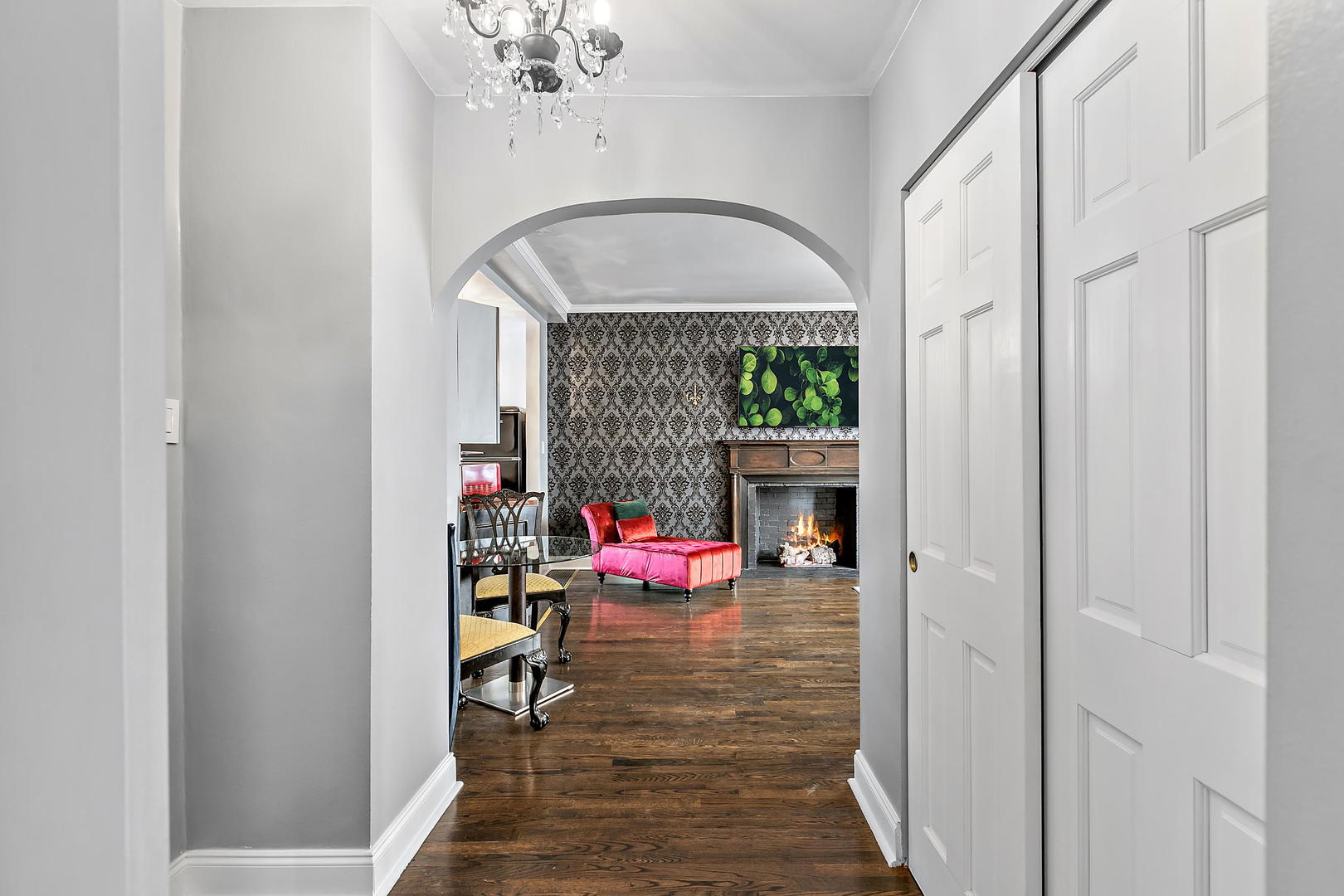 60 East Scott Street, Unit 703 Chicago, IL 60610 - Photo 4 of 27 a view of an entryway with wooden floor