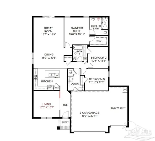 $399,990 | 6984 Terrapin Drive, Pace, FL 32571
