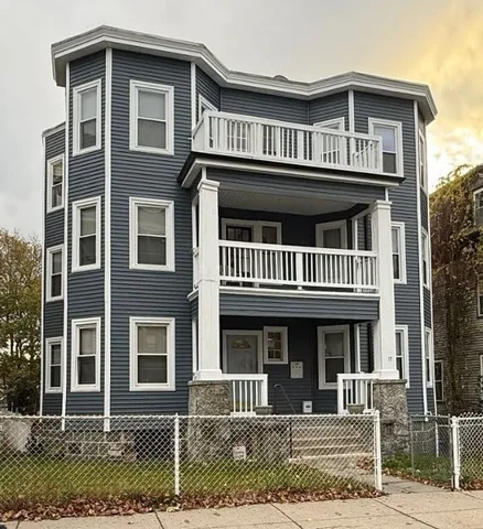 a front view of a house