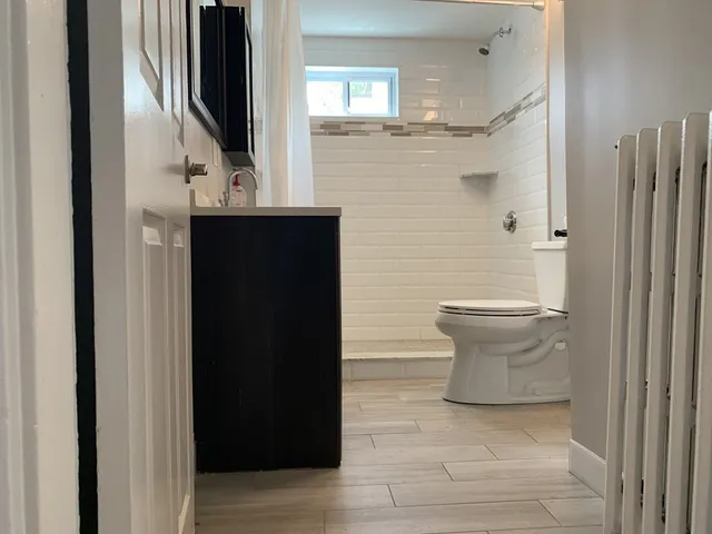 a bathroom with a sink and a toilet