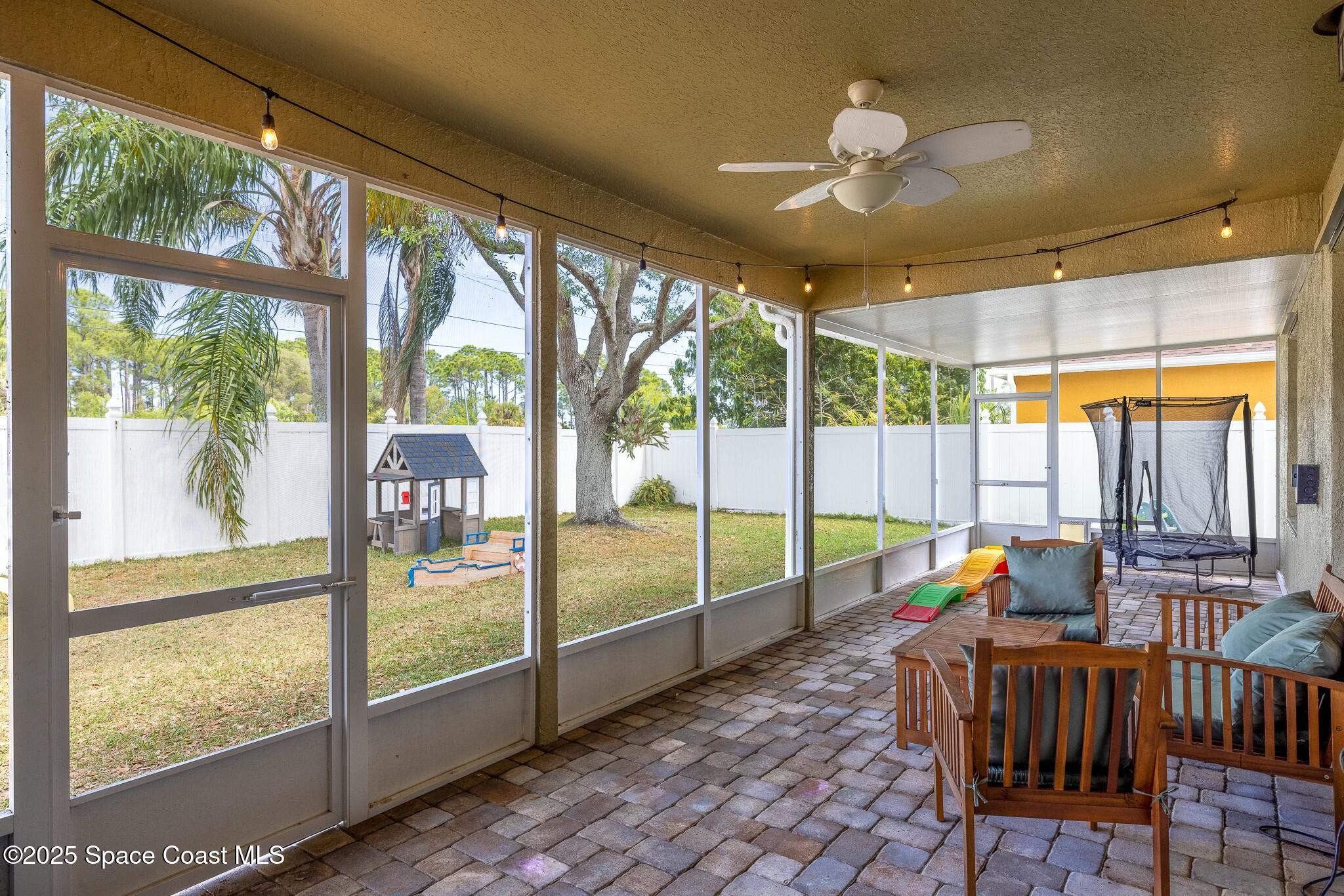 320 Pebble Hill Way Rockledge, FL 32955 - Photo 30 of 34 a dining room with furniture and garden view