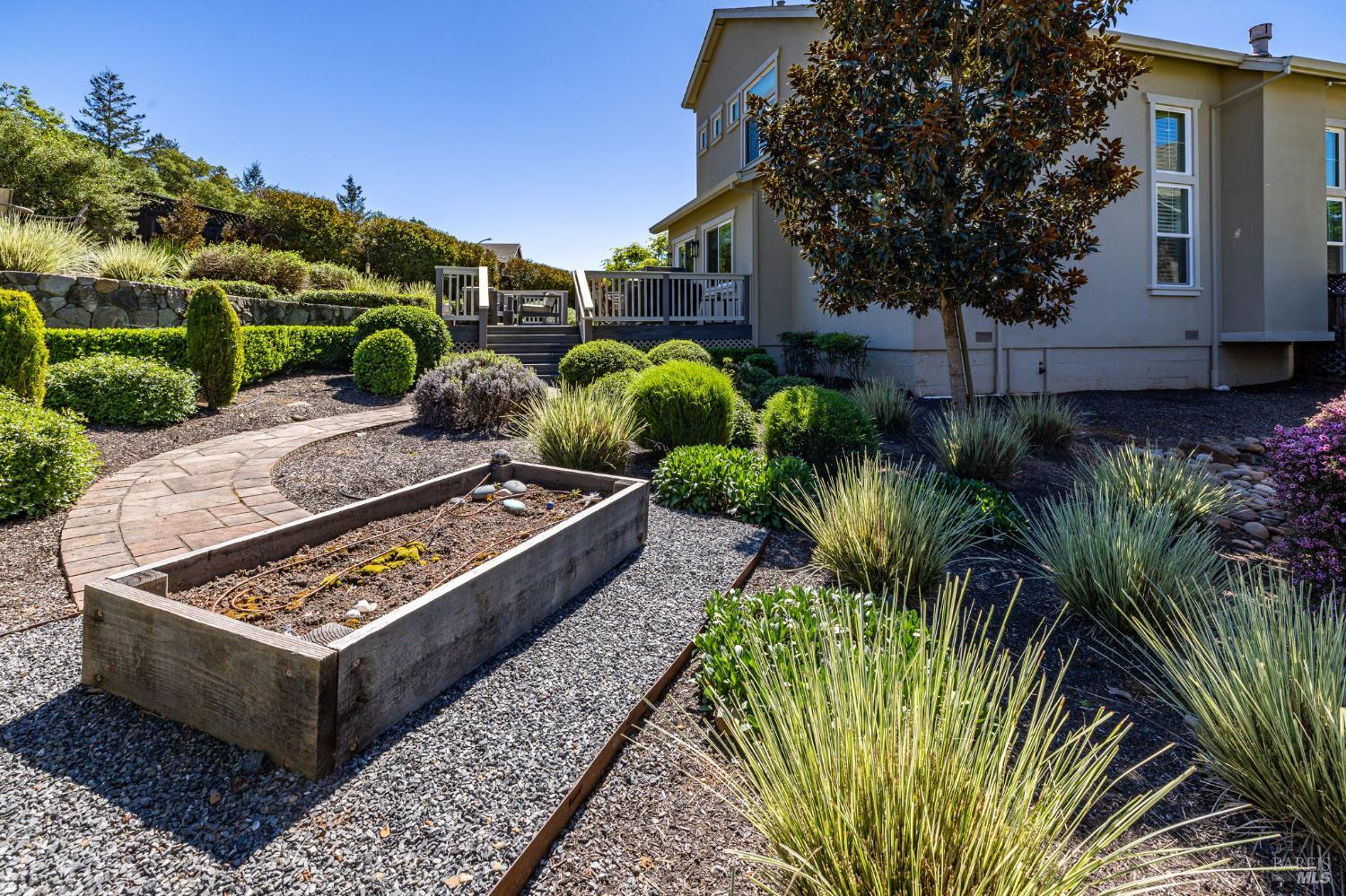 3726 Cannes Place Santa Rosa, CA 95403 - Photo 27 of 69 North side of the home, here is your raised garden bed.