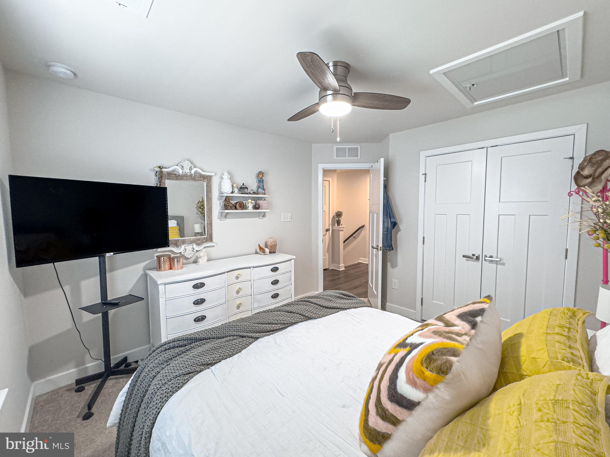 4 Flamingo Court Sewell, NJ 08080 - Photo 41 of 55 a bedroom with a bed and a flat screen tv