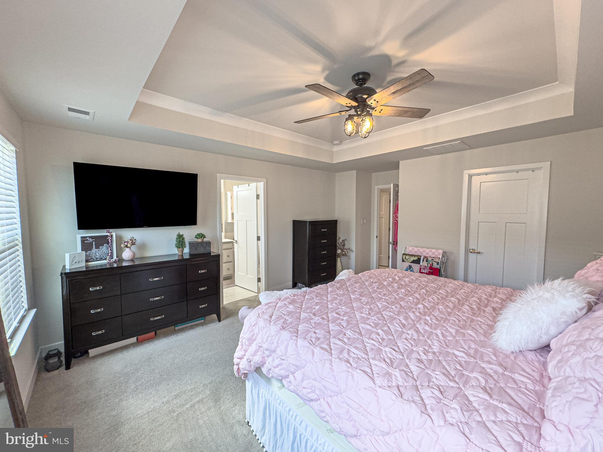 4 Flamingo Court Sewell, NJ 08080 - Photo 47 of 55 a bedroom with a bed and a flat screen tv