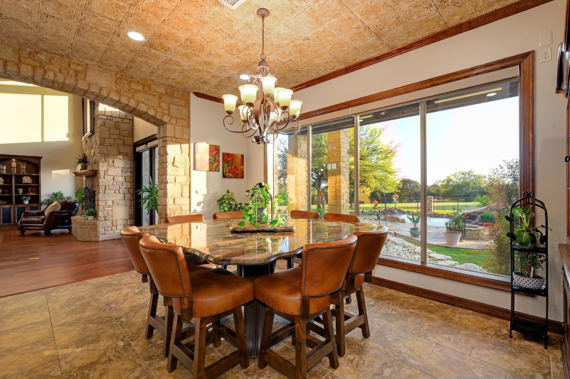 1298 Mystic Parkway Spring Branch, TX 78070 - Photo 12 of 40 a view of a dining room with furniture window and outside view