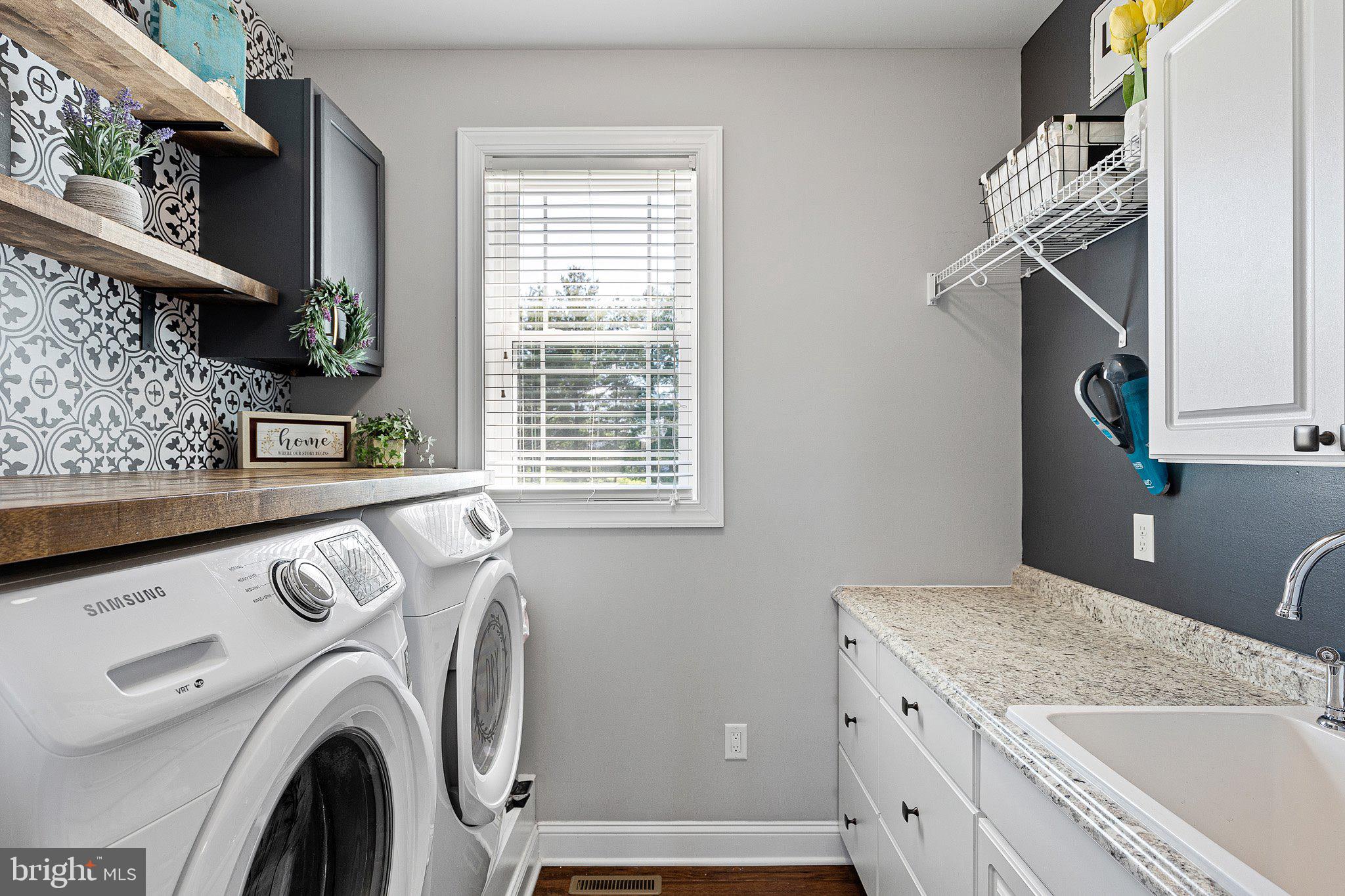 211 Sugar Pine Drive Middletown, DE 19709 - Photo 22 of 42 Laundry with butcher block top and shelves