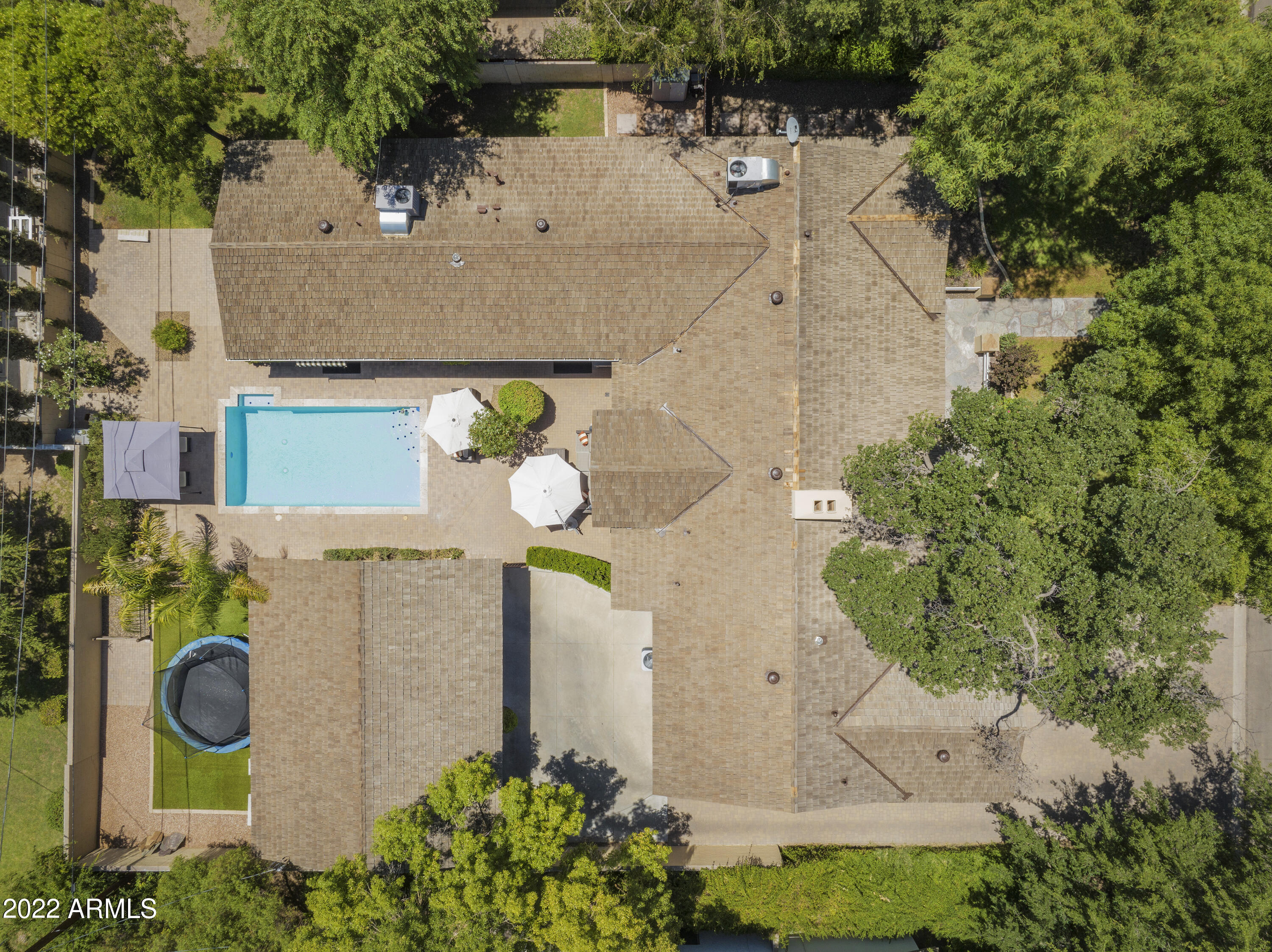 101 East Lawrence Road Phoenix, AZ 85012 - Photo 42 of 48 an aerial view of a house with yard and swimming pool