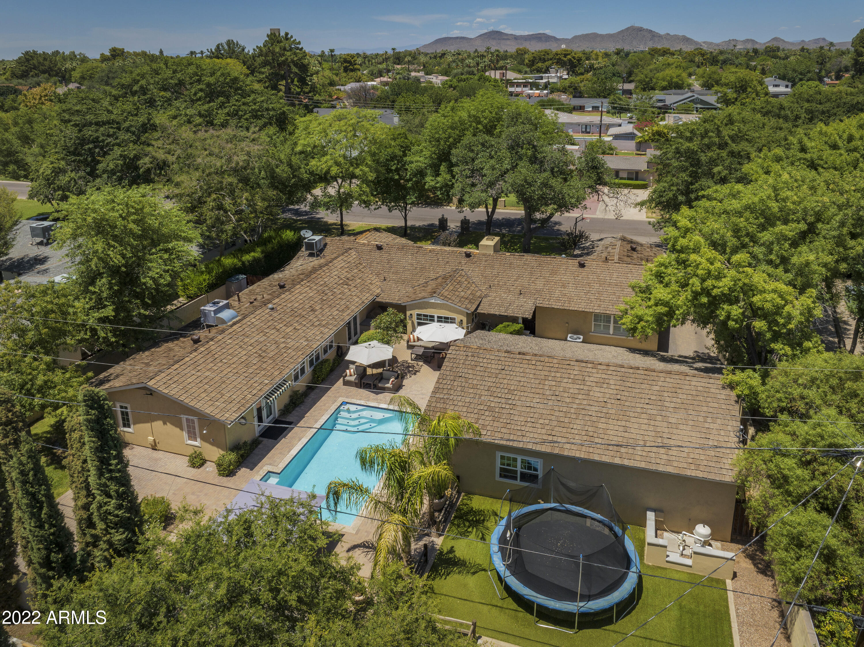 101 East Lawrence Road Phoenix, AZ 85012 - Photo 44 of 48 an aerial view of residential house with outdoor space and trees all around