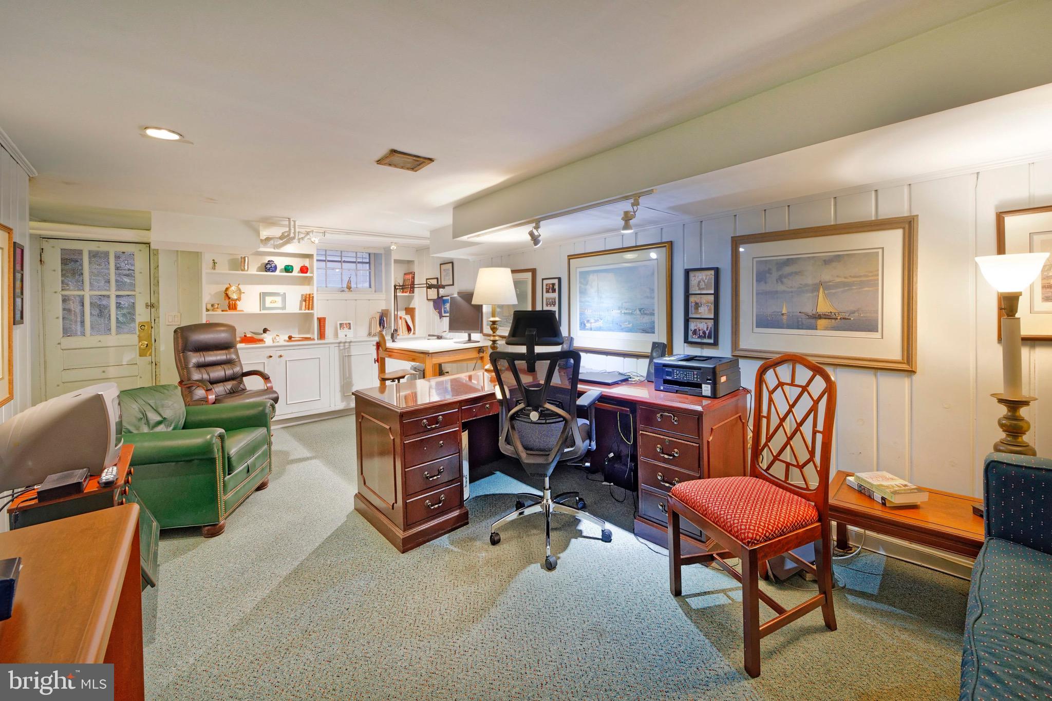 6122 Woodmont Road Alexandria, VA 22307 - Photo 14 of 17 Lower Level Family Room/Home Office