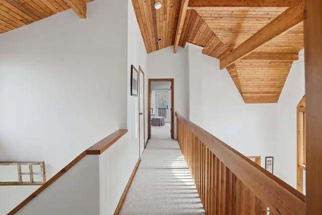 a view of a stairs and an entryway