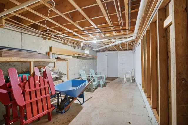 a view of a chairs in the room