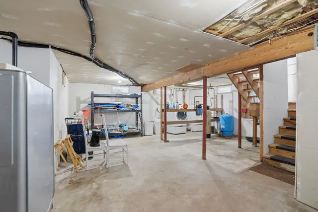 a view of a storage room