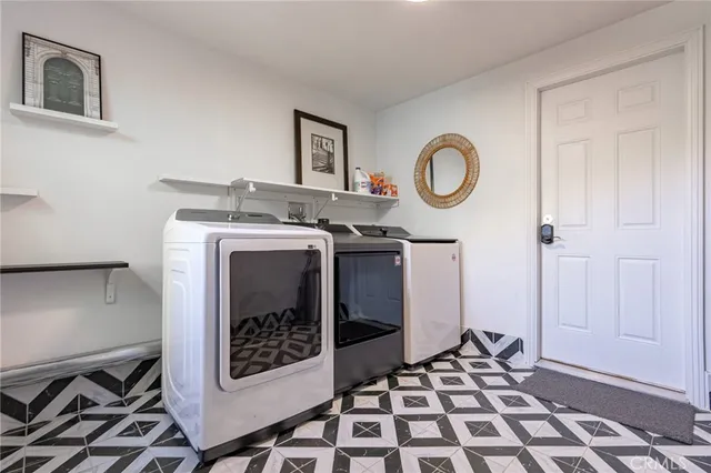 a view of a storage and utility room