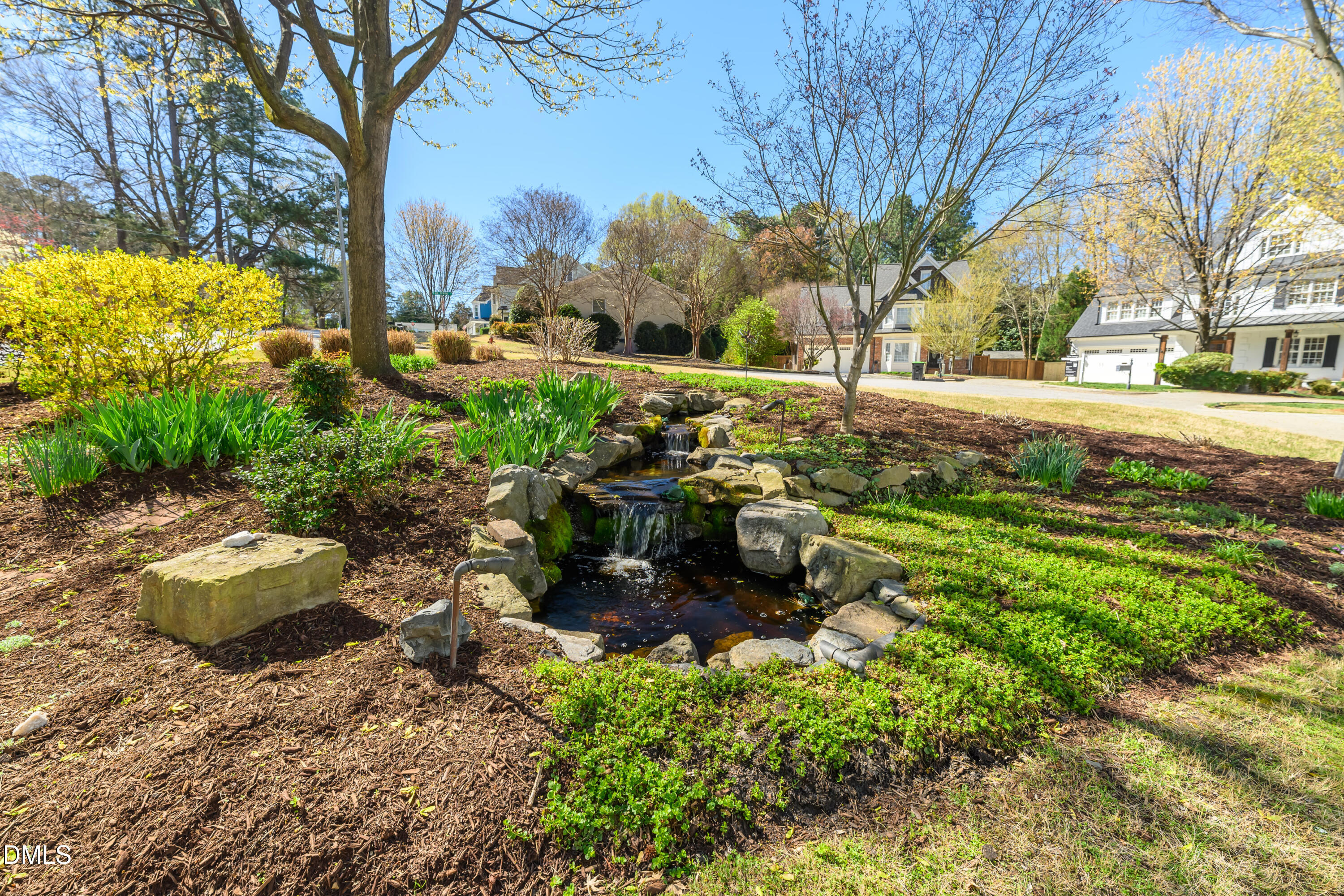 415 Fairview Road Apex, NC 27502 - Photo 38 of 55 Side Yard / water feature