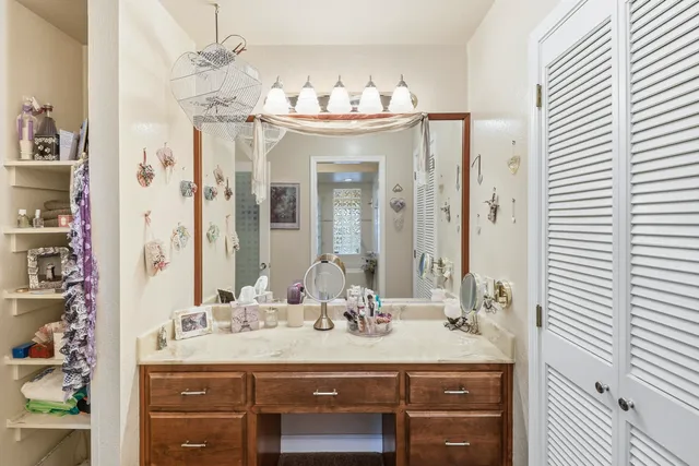 a view of a lake with a mountain in the background