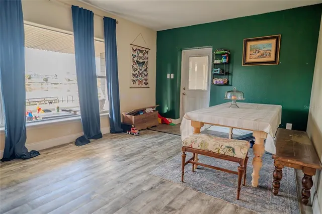 a view of a lake from a balcony