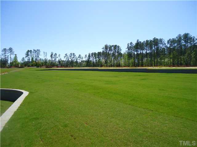 717 Wickham Ridge Road Apex, NC 27539 - Photo 21 of 25 a view of a golf course with a lake