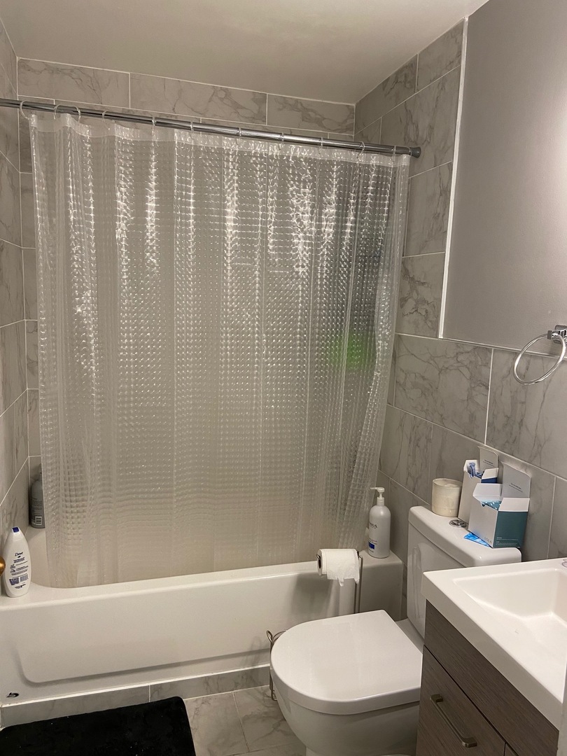 431 South Dearborn Street, Unit 209 Chicago, IL 60605 - Photo 11 of 11 a bathroom with a sink a toilet and a bathtub