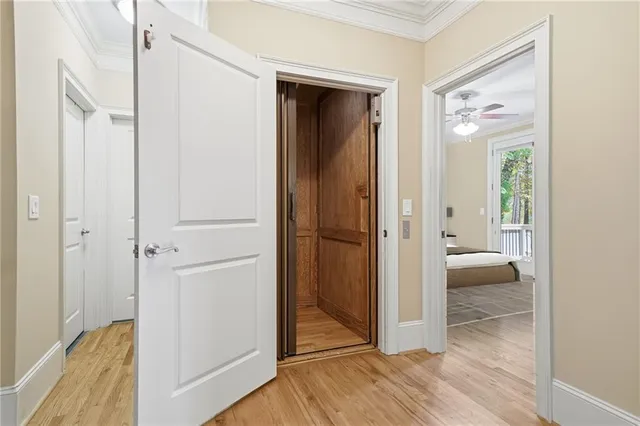 a spacious bathroom with a granite countertop sink a mirror and a