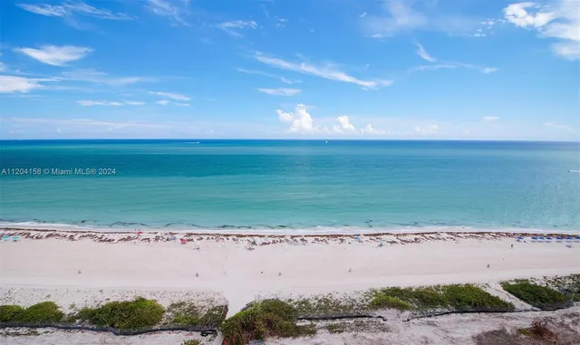 an aerial view of a beach