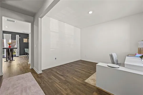 wooden floor in an empty room