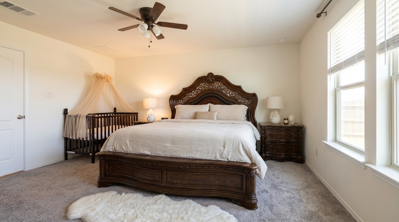 308 Los Cobos Lane Georgetown, TX 78626 - Photo 22 of 31 a bed room with a bed and a window