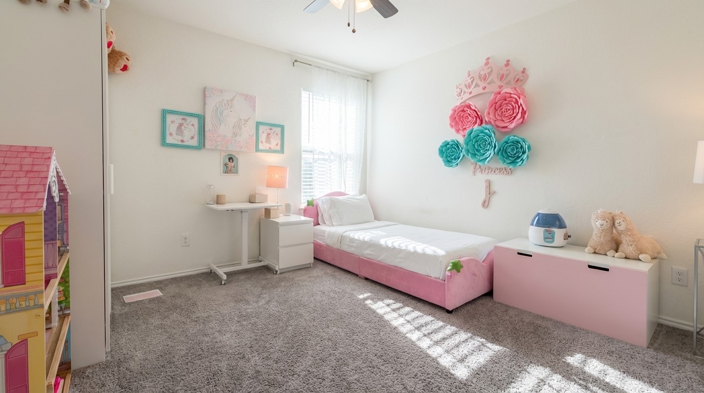 308 Los Cobos Lane Georgetown, TX 78626 - Photo 28 of 31 a bedroom with a bed and a window