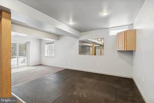 a view of an empty room