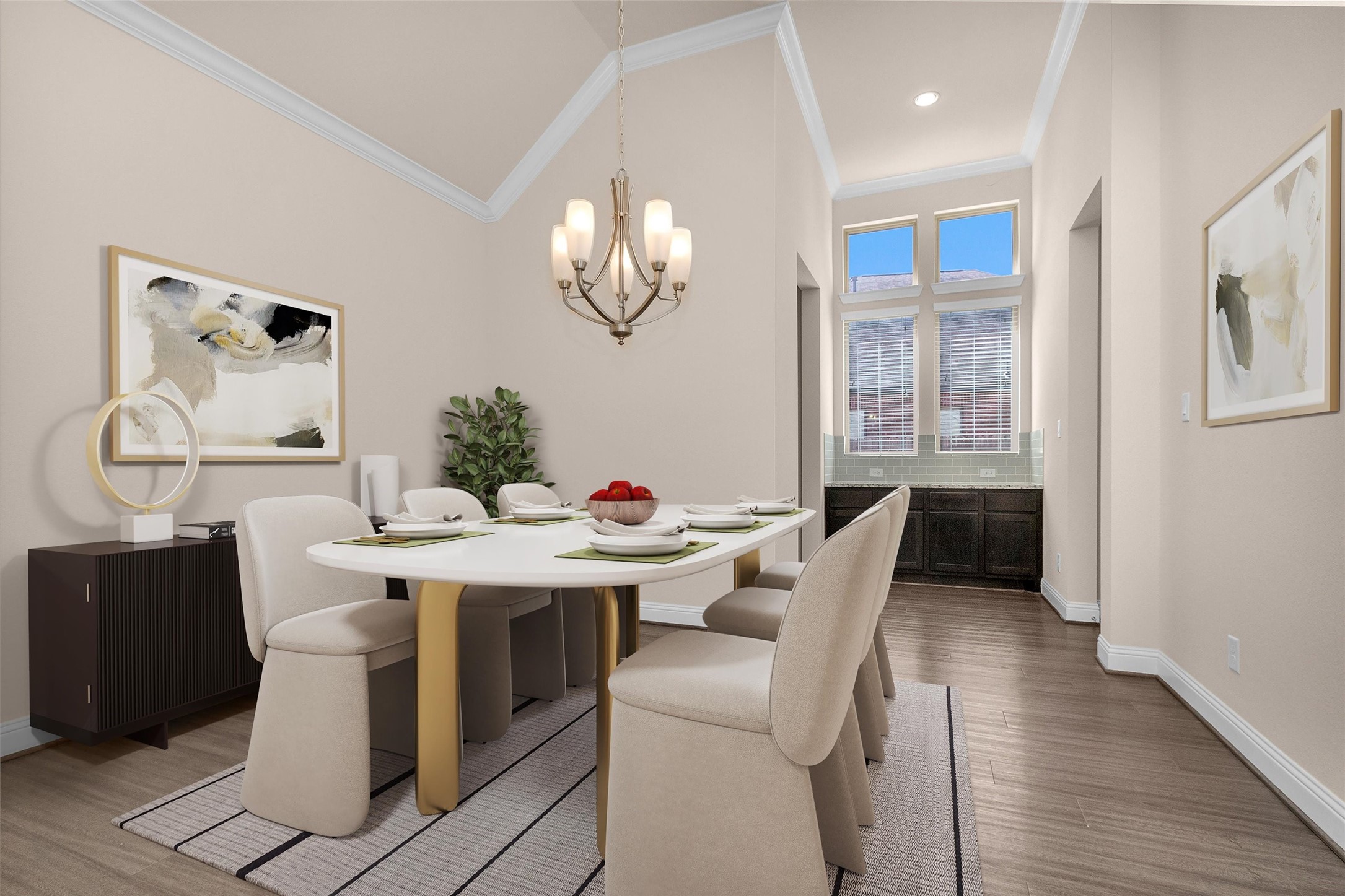 20707 Stillhaven Road Spring, TX 77379 - Photo 10 of 50 a view of a dining room with furniture and wooden floor