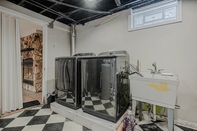 a view of a outdoor space with a patio