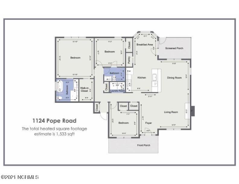 1124 Pope Road Watha, NC 28478 - Photo 42 of 42 1124 Pope Road Floor Plan