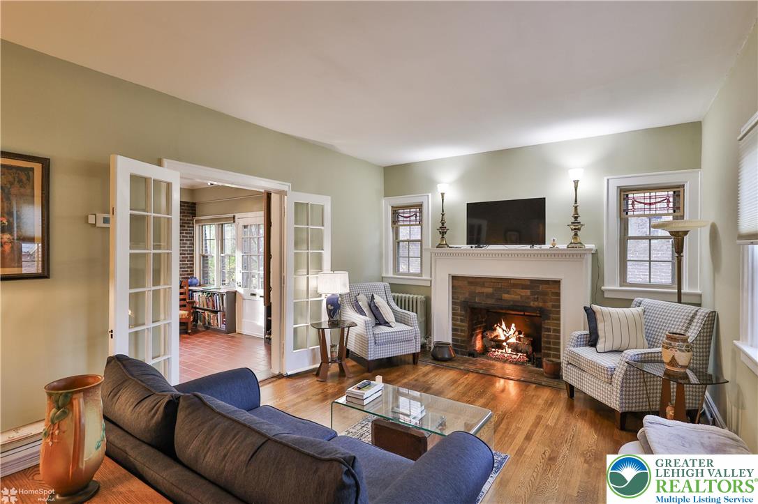 1808 Sycamore Street Bethlehem, PA 18017 - Photo 11 of 55 a living room with furniture and a fireplace