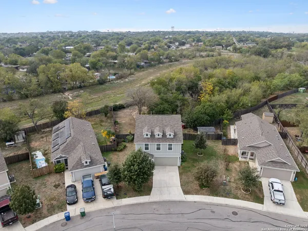 an aerial view of a