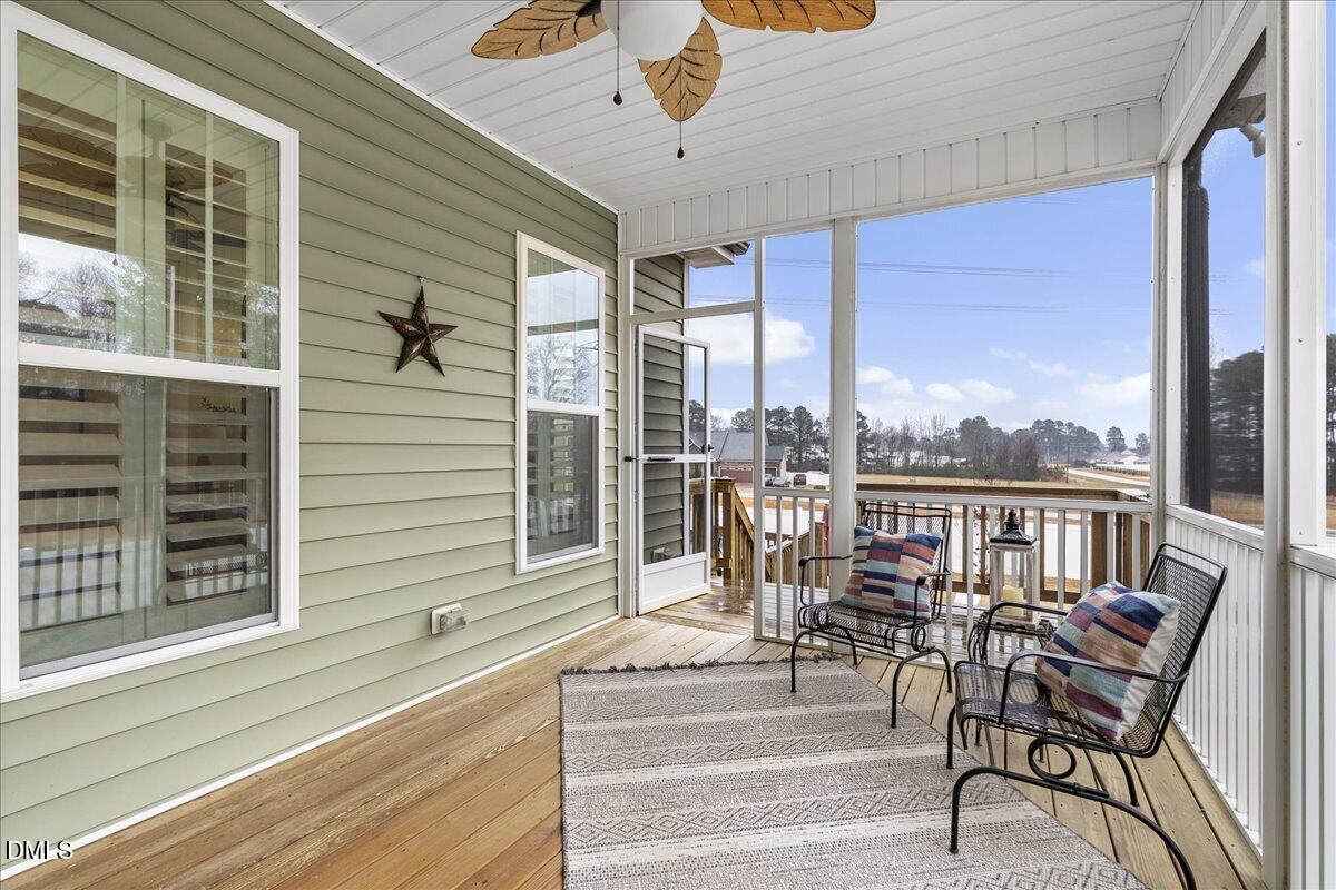 47 Kiowa Court Willow Spring, NC 27592 - Photo 21 of 30 a view of a balcony with furniture