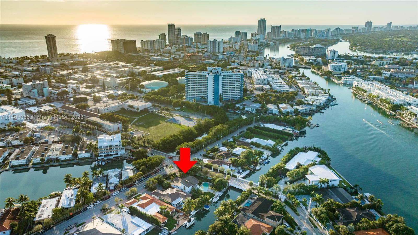7700 Hawthorne Avenue Miami Beach, FL 33141 - Photo 8 of 36 a city view with tall buildings
