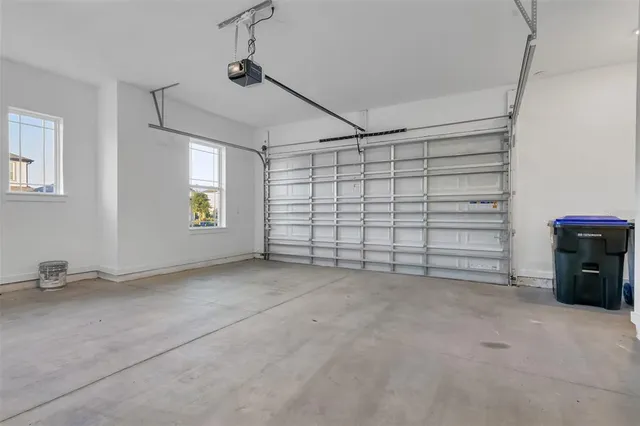 a view of a garage room