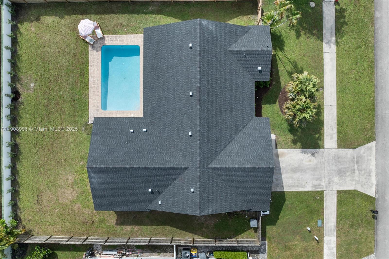 4108 Cedar Creek Road Boca Raton, FL 33487 - Photo 30 of 36 an aerial view of a house with a yard