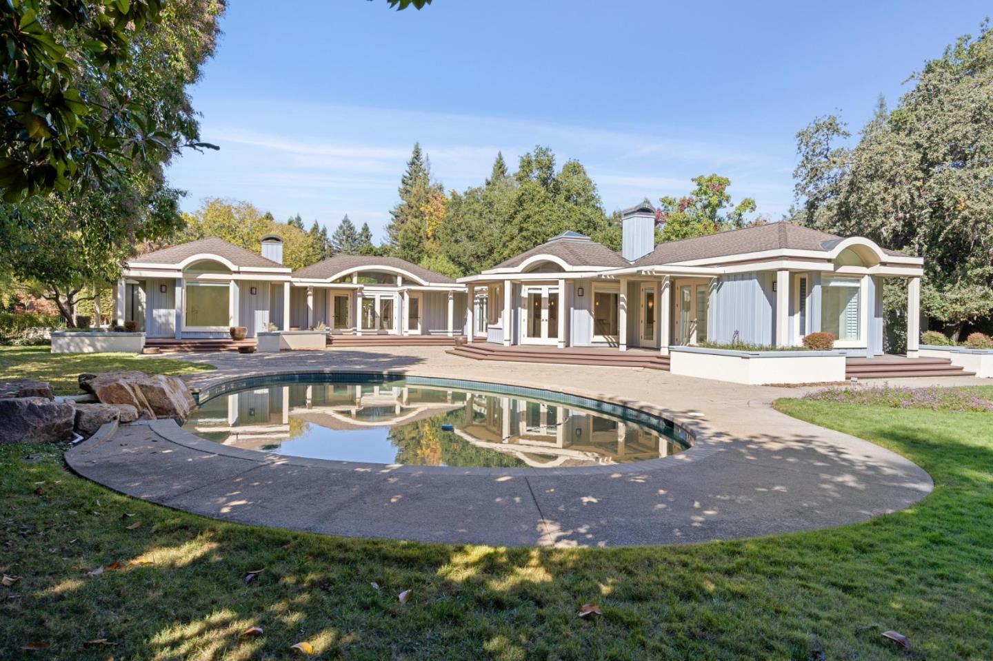 39 Faxon Road Atherton, CA 94027 - Photo 15 of 15 front view of a house with a yard