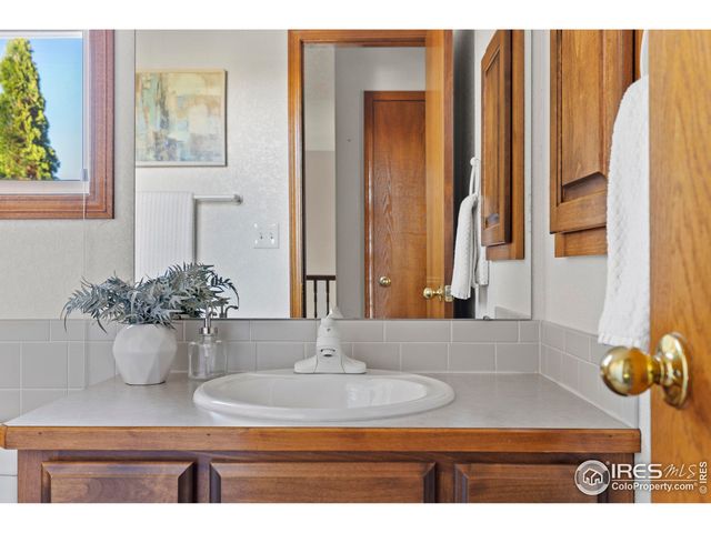 a view of bathroom with a potted plant