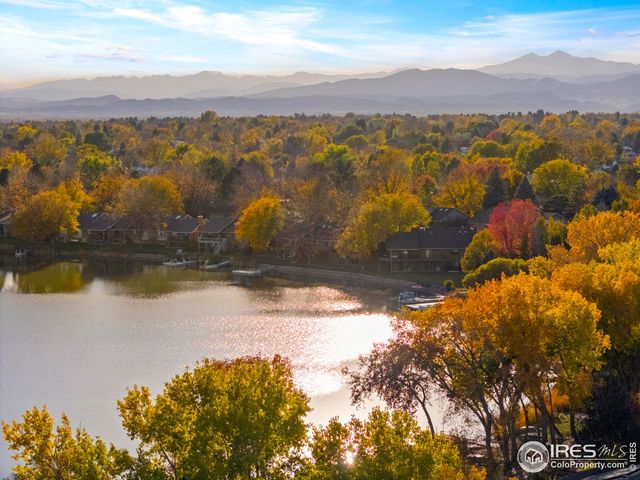 a view of lake with mountain
