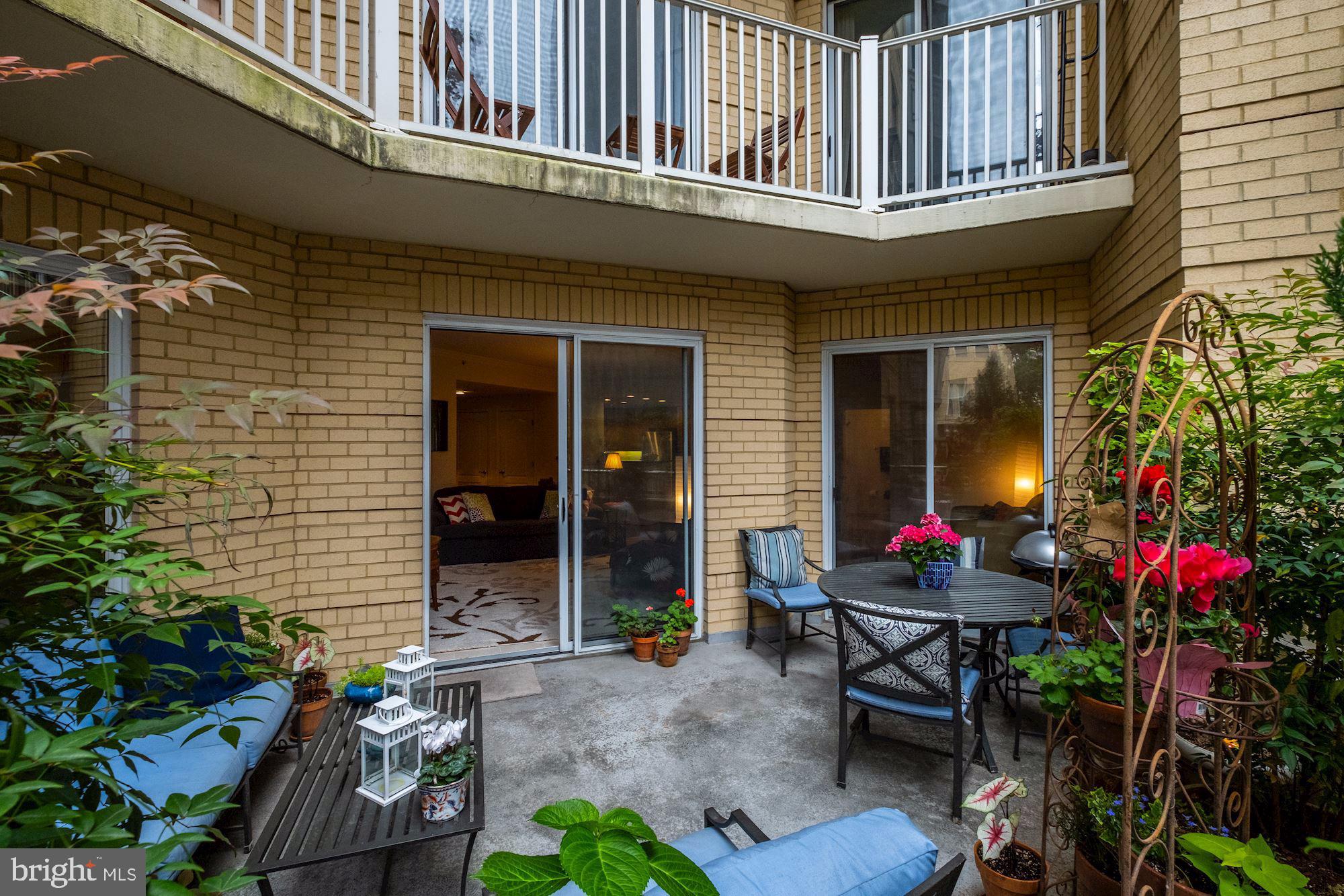 1111 11th Street Northwest, Unit 108 Washington, DC 20001 - Photo 18 of 29 Your private Terrace looking into your home