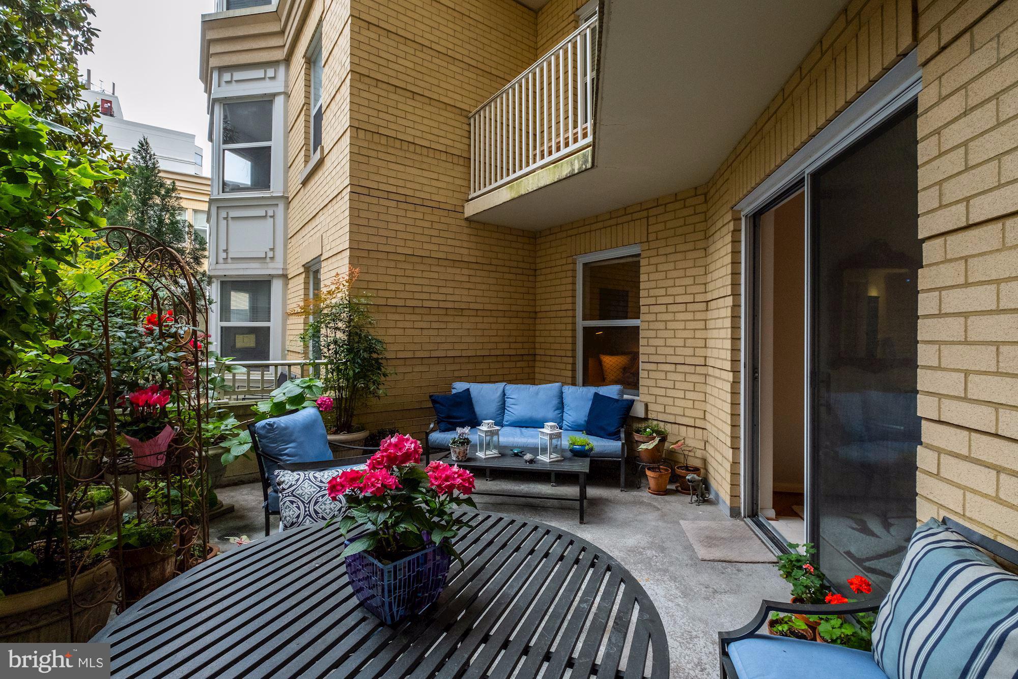 1111 11th Street Northwest, Unit 108 Washington, DC 20001 - Photo 19 of 29 Your private Terrace from one of the bedrooms